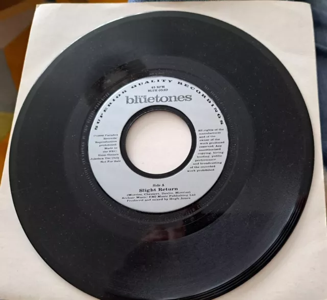 The Bluetones - Slight Return / Cut Some Rug - Jukebox 7"Vinyl - Free P&P