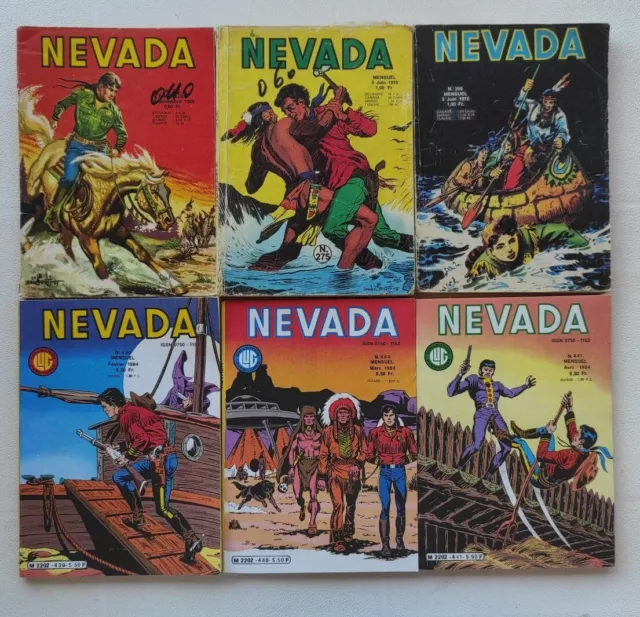 Lot De 6 Bd Petit Format Western Nevada