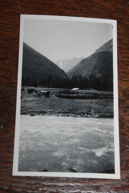 Vintage 1956 Savoy Mountain Bessans Glacier Rochemelon Family Snapshot