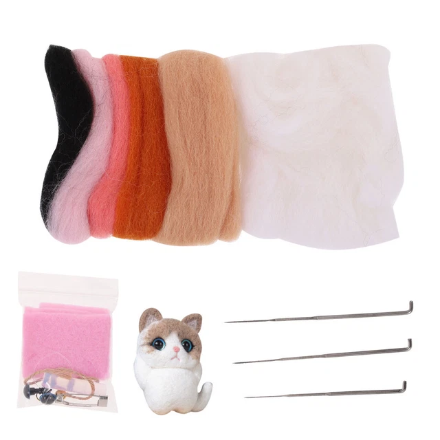 Stochermaterialpaket Werkzeuge Zum Nadelfilzen Wollfilz-Starter-Kits
