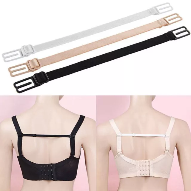 3PCS/SET Nonslip Elastic Adjustable Band Bra Strap Holder Strap Racer Back Clip