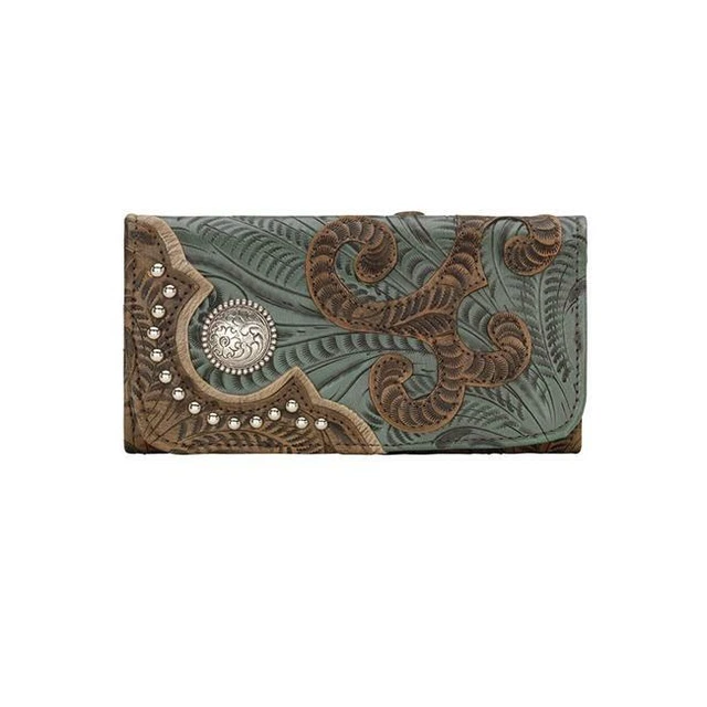 American West 8983282 Annies Secret Collection Ladies Tri-Fold Wallet