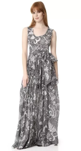 NWT DIANE VON Furstenberg DVF Silk Maxi Gown Dress Size 14 NEW $299.00 ...