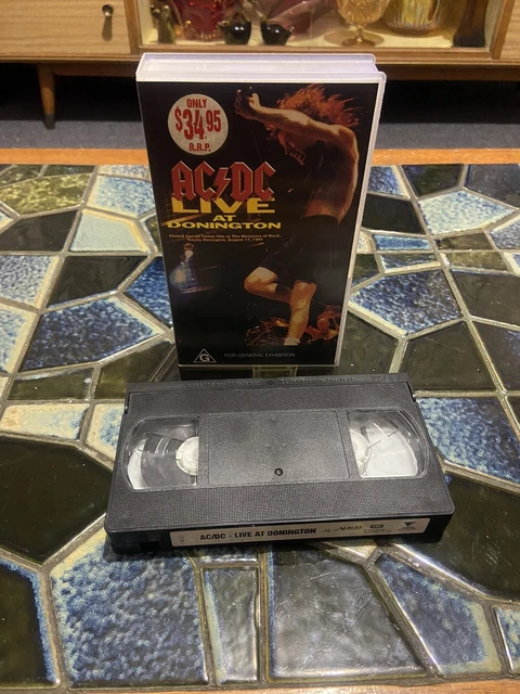 AC/DC LIVE AT Donington VHS VIDEO TAPE 1991 MONSTERS OF ROCK, Angus ...