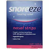 Snoreeze Nasal Strips- Snoring with Congestion Small/Medium- 10 Applicatications