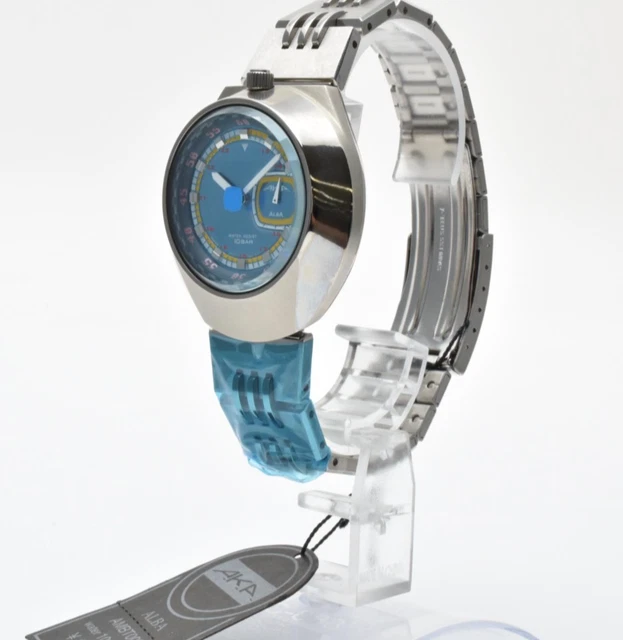 NEAR MINT ] Seiko ALBA AKA V707-0A10 Blue Dial Quartz Men's Watch