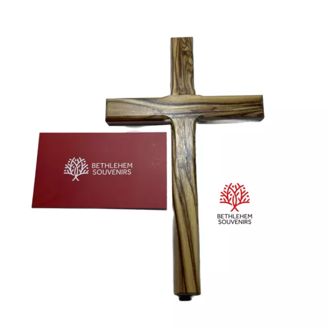 Cross Olive Wood Hand Made Jerusalem Bethlehem Holy Land Jesus Christian Gift