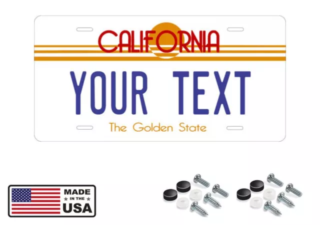 CALIFORNIA PERSONALIZED License Plate CUSTOM ADD TEXT