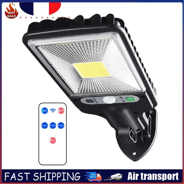 Applique murale solaire à LED Lampe à capteur de mouvement extérieur Lampe à dis