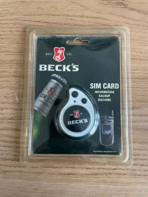 Macchina di backup informazioni scheda SIM vintage Beck's Beer/Lager - Brewerania
