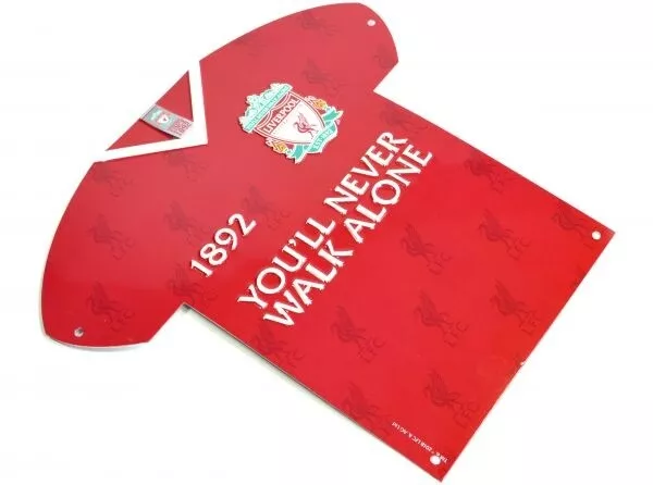 Liverpool Crest de fútbol oficial del club de fútbol en forma de letrero de meta