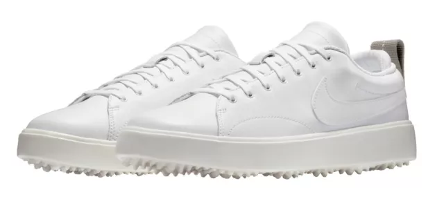 NIKE COURSE CLASSIC Spikeless Golf Shoes White Leather Men s Size 9.5 905232 100 50.00 PicClick