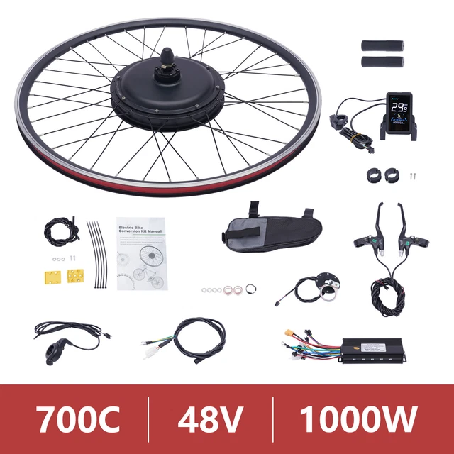 28 Zoll Ebike Kit YOSE POWER Ebike-Umbausatz 28 Zoll (700C) – 36V 350W Heckmotor Für Schraubkranz E Bike Umrüstkit Schraubkranz