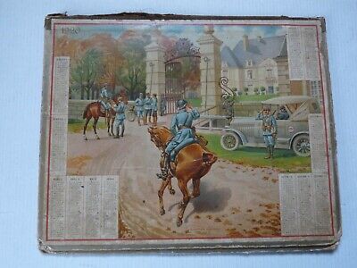 Calendrier 1920 Tissus Tissage Publicité imp Champenois 