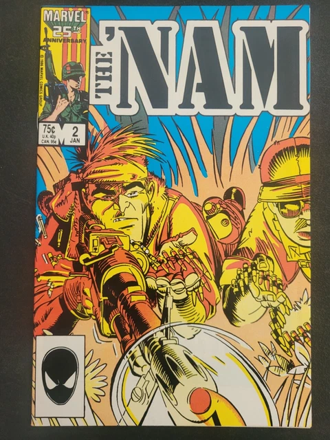 The 'Nam #2 (1986) Marvel Comics War! Incredible Michael Golden Cover & Art!