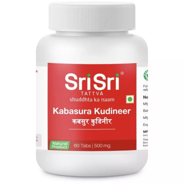Sri Sri Tattva Kabasura Kudineer 500 mg comprimé (60 comprimés) X 3 paquets... 3