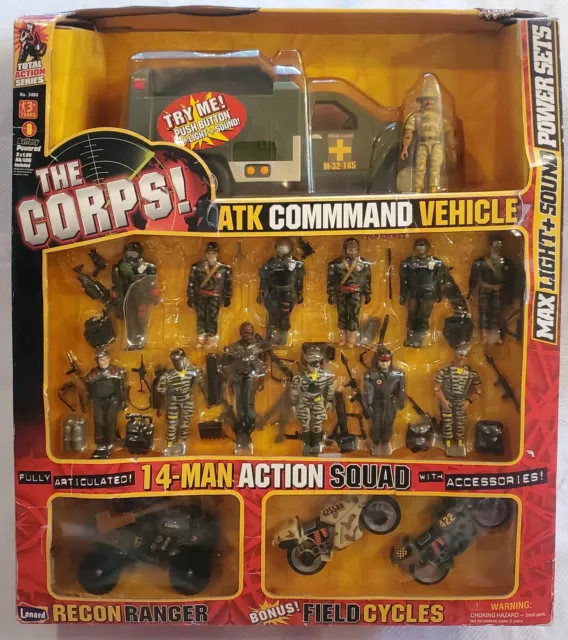 RARE NOS 1999 Lanard Corps GI Joe Action Figures Vehicles Medical Field