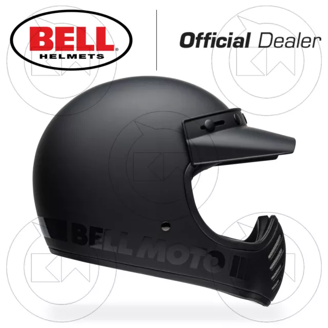 Casco Integrale Bell Moto-3 Cafe Racer Classic Matte/Gloss Blackout - Nero Opaco 2