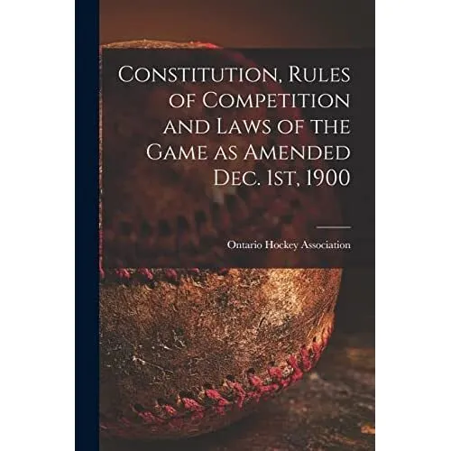 Constitution, Rules of Competition and Laws of the Game - Paperback / softback N