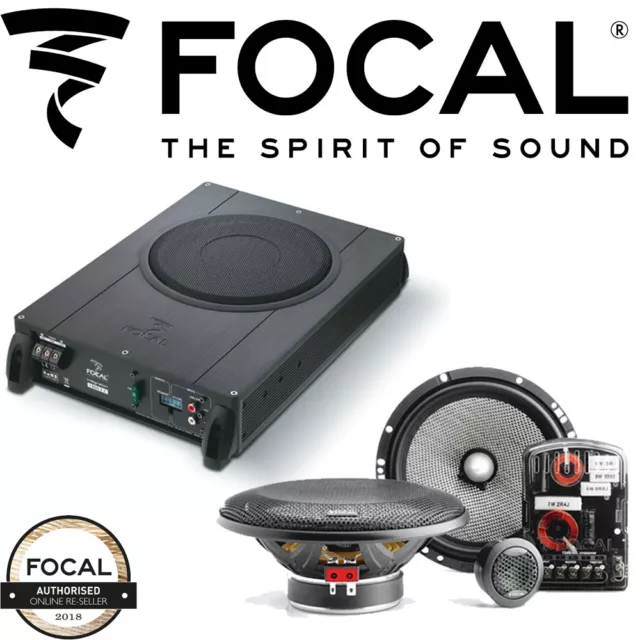 Focal ISUB ACTIVE 2.1 UnderSeat Active Subwoofer + 165AS 2Way Comp Speakers