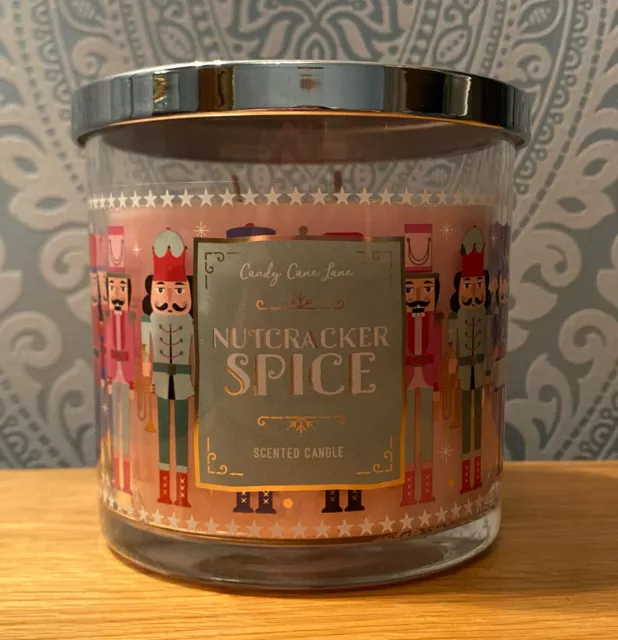 Nutcracker Spice Christmas Candle By Candy Cane Lane 350g  New