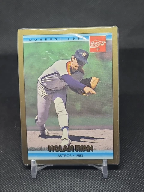 1992 Donruss Coca-Cola Coke NOLAN RYAN Astros 1983 #17 HOF - Sealed (3)