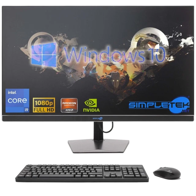 AIO TOUT EN Un 27 I9 10 me Win10 16 Go 480 Go Pc Ordinateur Fixe Poste 