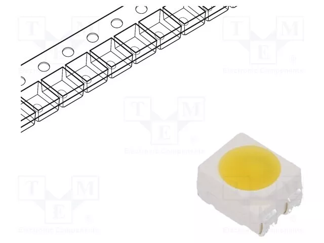 320mW  warmweiß  120° LED  14mA  3528,PLCC4  1600mcd  5,5÷20V  SMD