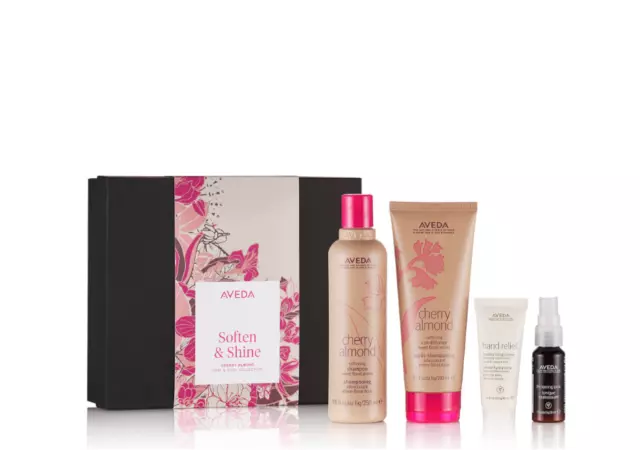 Aveda Soften & Shine Cherry Almond Hair & Body Collection Gift Set