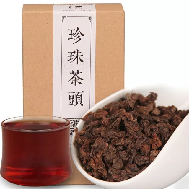 Chinese Yunnan Shu Puerh Tea "Pearl Old Tea Head" Ripe Puer Tea 200g