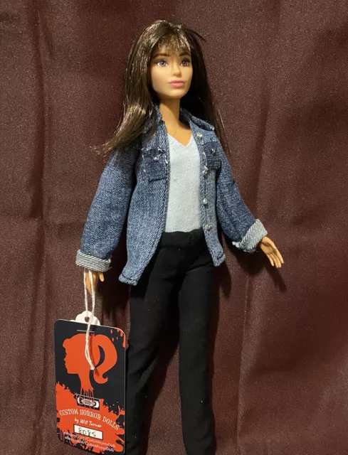 "Figura de acción Sidney Prescott muñeca de terror personalizada única 12"" scream" Neve