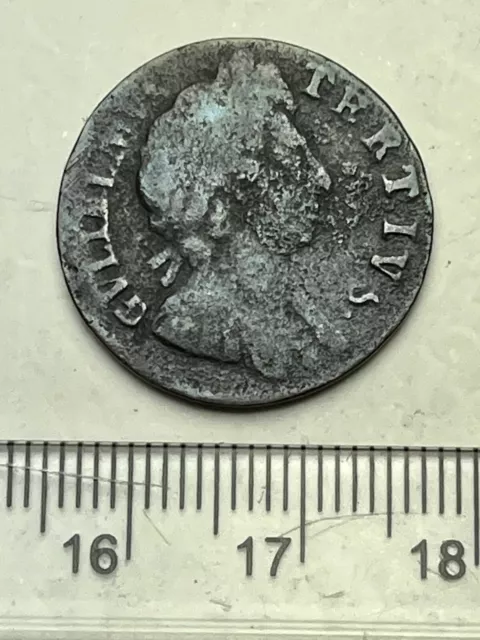 1699 William III Copper Farthing (E143)