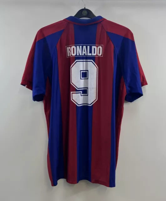 Barcelona Ronaldo 9 Home Football Shirt 1992/95 Adults XXL Rogers D146