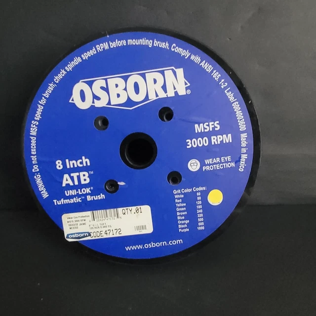 Osborn 8 Inch ATB Uni-Lock Tufmatic Brush