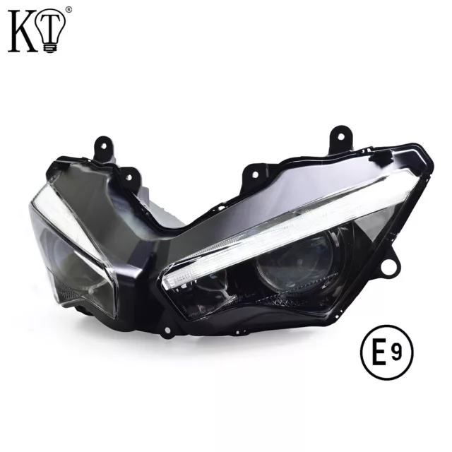 E-MARK Approved KT Full LED Headlight for Kawasaki Ninja 400 2018+