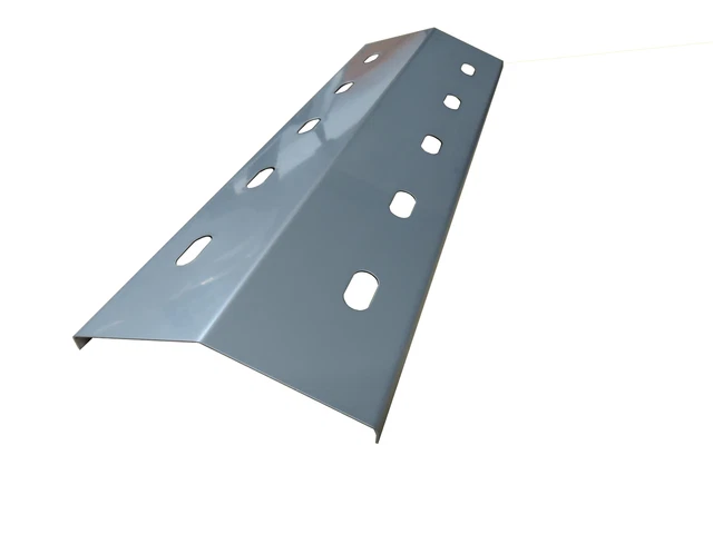 Gasgrill Brennerabdeckung Edelstahl  43,5 x 15cm Flammenverteiler Flammenblech