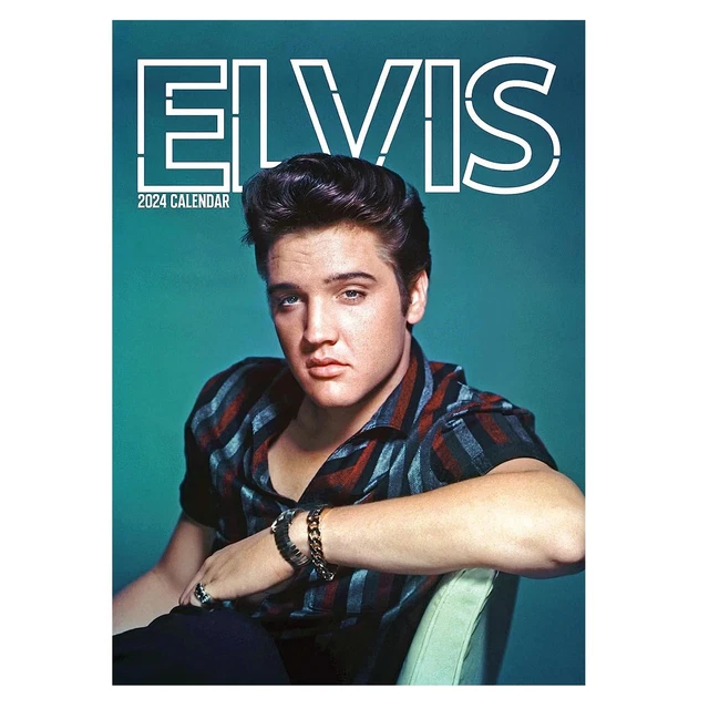 ELVIS 2024 CALENDAR Month To View A3 Wall Celebrity Calendar 18 17