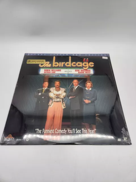 The Birdcage Letterbox Laserdisc LD Robin Williams Vintage 1996 New And Sealed