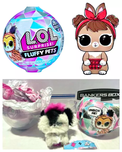 LOL Surprise PETS Bunny Hun Confetti Pop Honey Bun Doll Pet Series 2 Sealed  NEW!