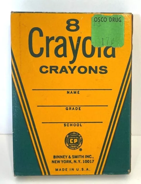 WASHABLE Vintage Crayola Washable Crayons No. 41 (8 Ct.) Red box