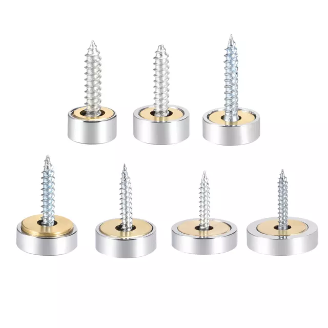 Mirror Screws Decorative Brass Caps Discs Cover Nails Polished Stainless Steel