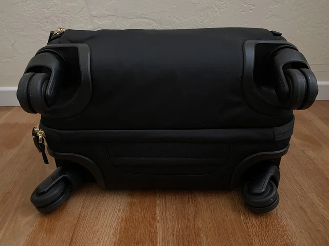 Tumi Voyageur Oslo Luggage Carry-on Black Nylon 4 Wheeled Spinner Brief Bag 8