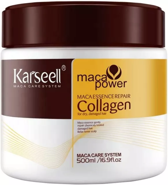 Maschera per capelli Karseell trattamento collagene olio di argan naturale balsamo cocco...