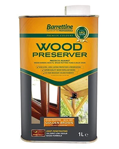 1 L Conservatore Legno Marrone Oro