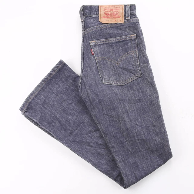 Jeans vintage LEVI'S 525 4 da uomo blu denim regolari bootcut W26 L32