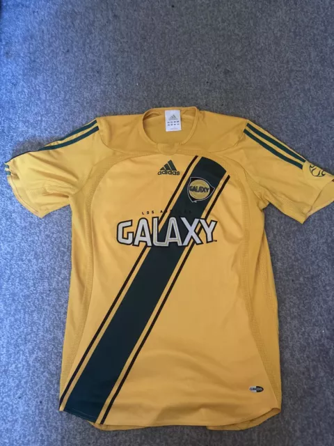 Adidas LA Galaxy 2006 Yellow Home Kit - UK Small