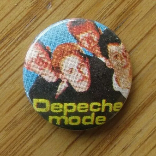 DEPECHE MODE OLD METAL BUTTON BADGE FROM THE 1980's VINTAGE RETRO POP