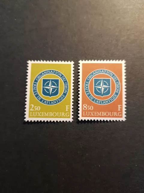 Timbre Europa 10 Ans Des Nato Luxembourg N°562/563 Neuf ** Luxe Mnh 1959