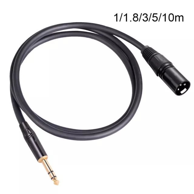 High Performance 635mm to XLR Male Cable for Studio and Live Sound Applications