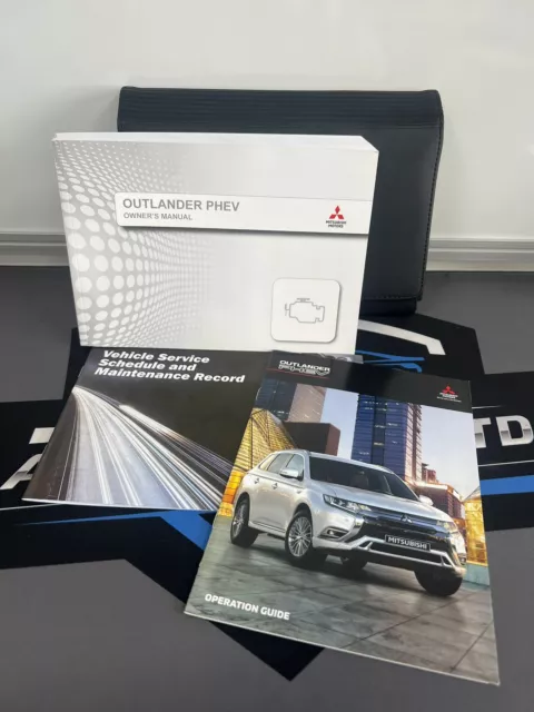 Mitsubishi Outlander Phev Owners Pack / Handbook / Manual + Wallet 15~18 (2018)